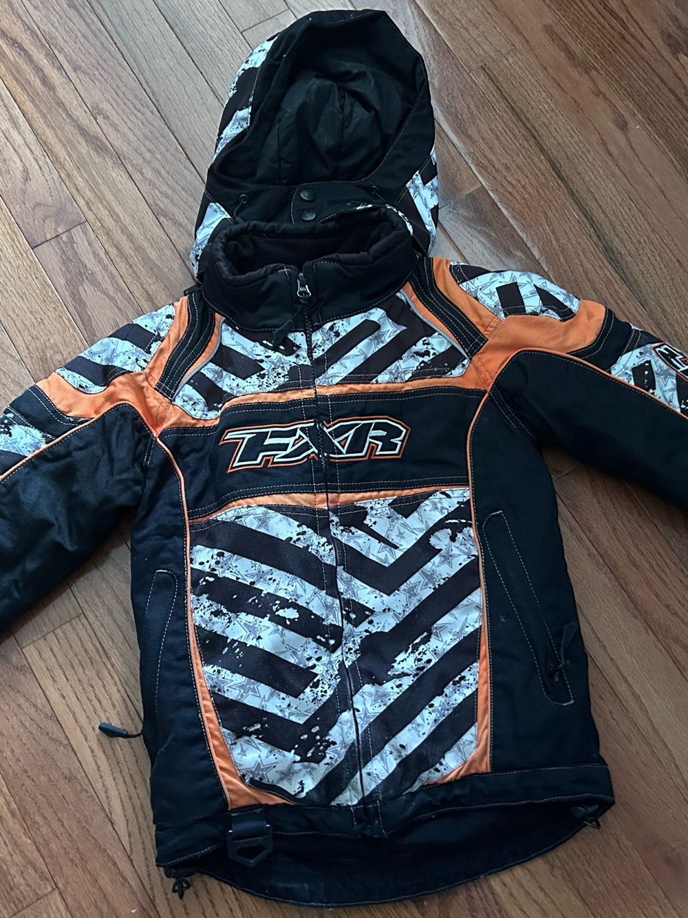 FXR Kids' Black & Orange Insulated Snow Jacket